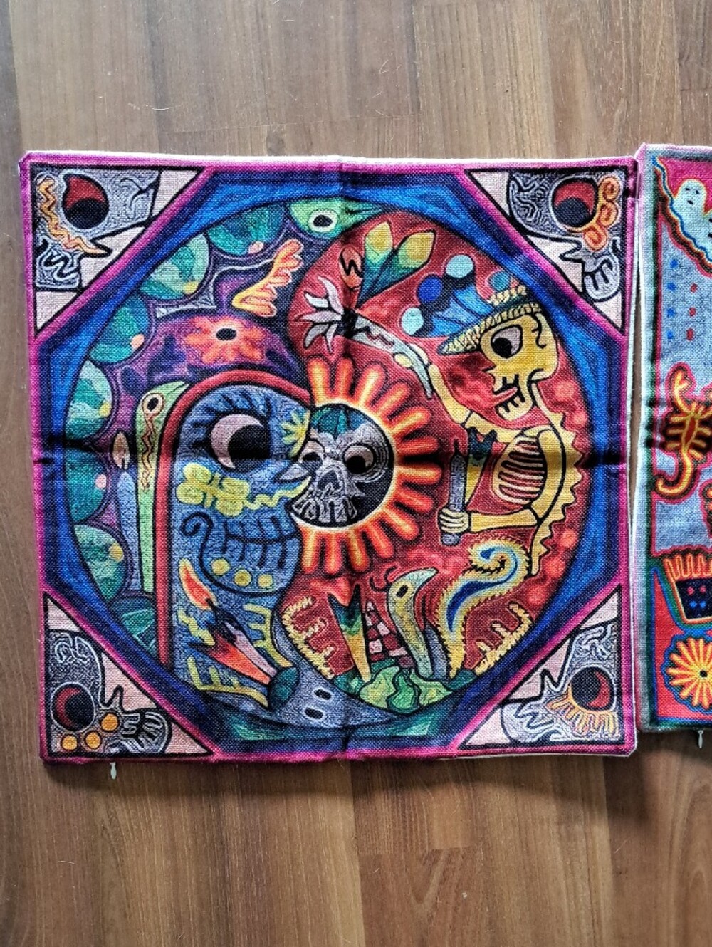 Vibrant Colourful Decorative Throw Pillow Covers – Colorful Sun & Tribal Motifs